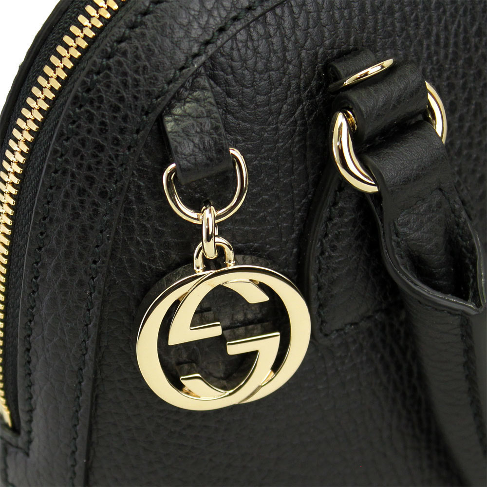 Gucci 2way G Leather With Interlocking Black Char… - image 4